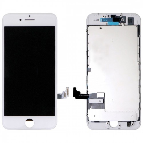 iPhone 7 LCD White with Metal Plate